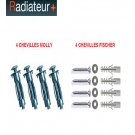 Kit fixation - chevilles à expansion pour radiateur électrique - Chevilles Molly - lbh fix M3 
