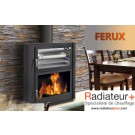 Poêle à bois Nerja Ceramique (couleur Rouge) - FERUX