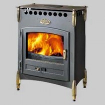 Poêle traditionnel CERVALOU Peint anthracite GODIN 364112