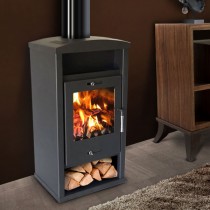Poêle à bois LUX de MODERNA 11 KW avec une surface de chauffe de 70m² 
