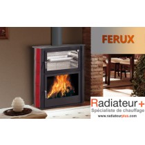 Poêle à bois Nerja Ceramique (couleur Bleu) - FERUX