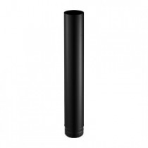 Tuyau émaillé noir mat 1 m Ø 100 mm avec joint – POUJOULAT – 56100905