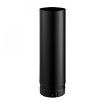 Tuyau émaillé noir mat 50 cm Ø 100 mm – POUJOULAT – 56100904