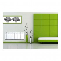 Radiateur à inertie fluide caloporteur double plinthe hauteur 38cm - HAVERLAND RC12B - 1200W