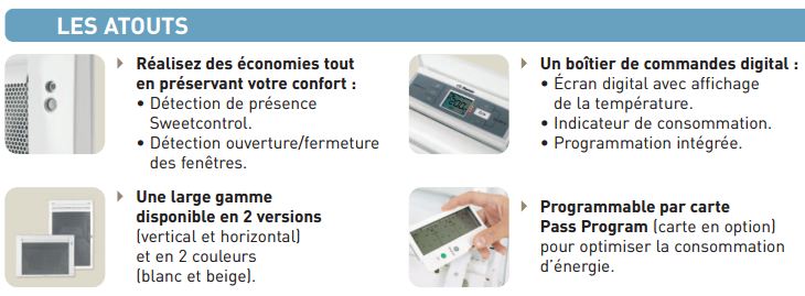 Fonctionnalités Thermor Emotion